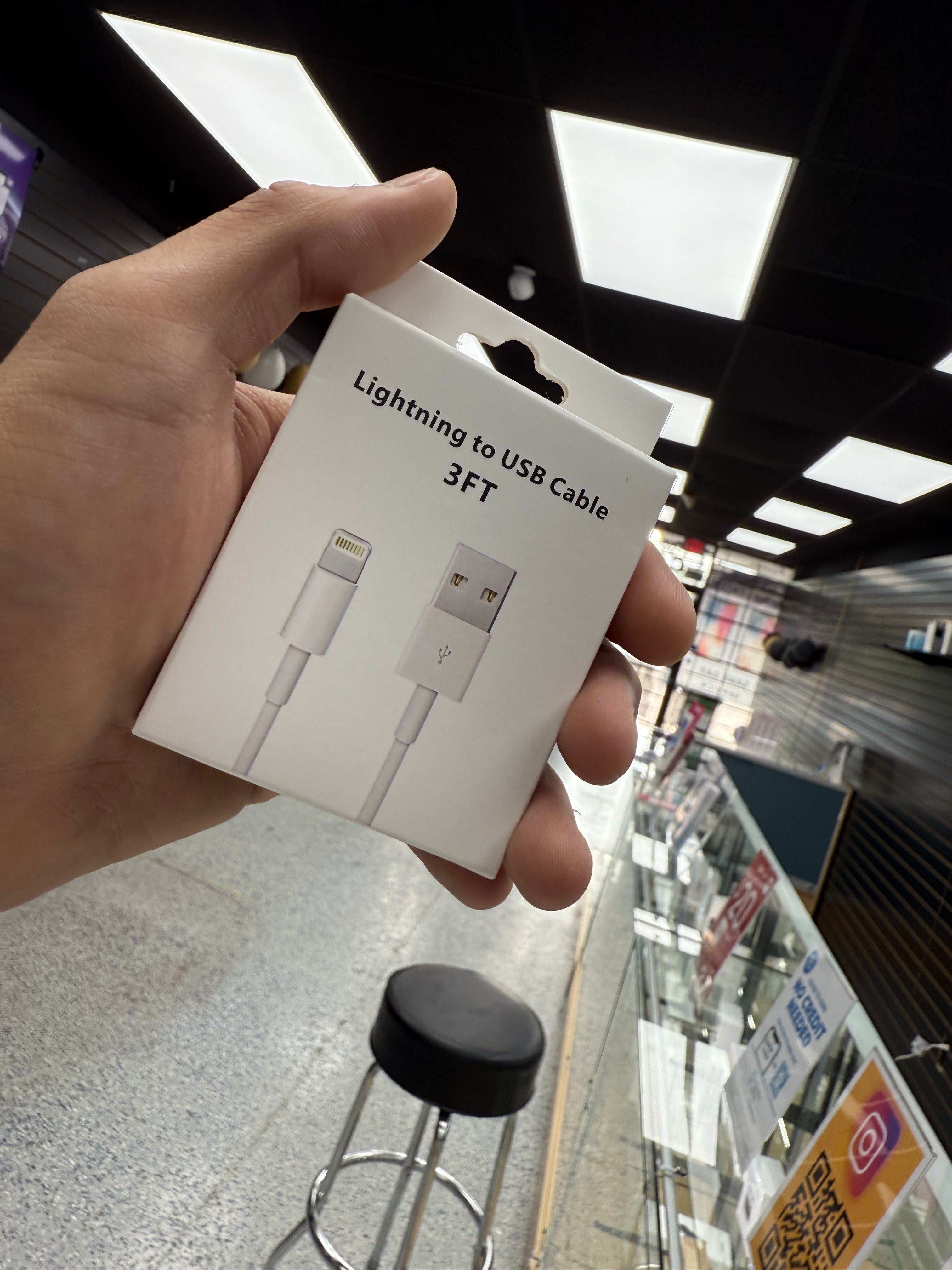 Lightning to USB Cable for iPhone – 3FT – Fast Charging & Data Sync – Durable & Reliable