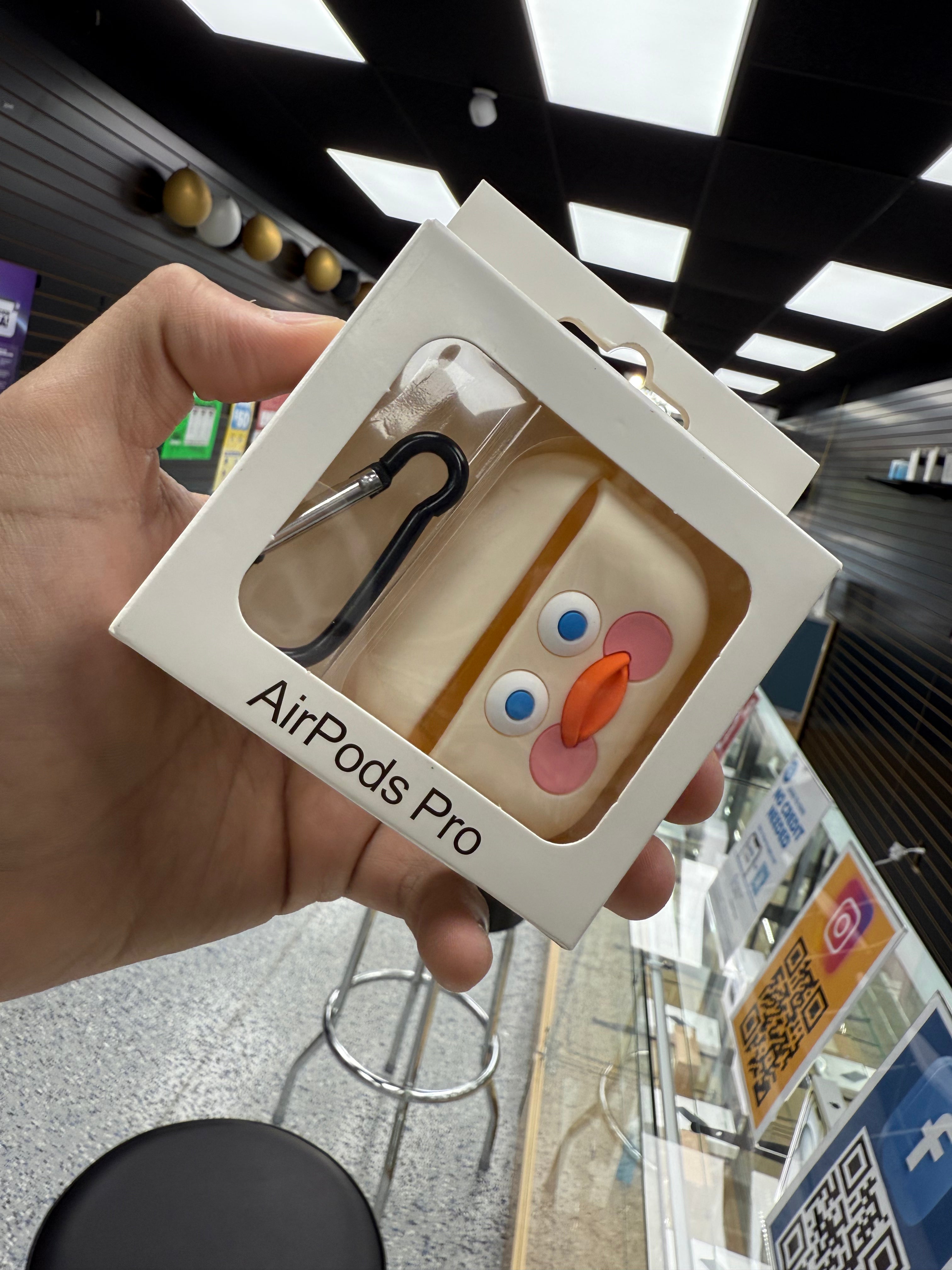 AirPods Case – Compatible with AirPods 1 & 2 – Stylish, Durable & Protective – With Keychain Hook