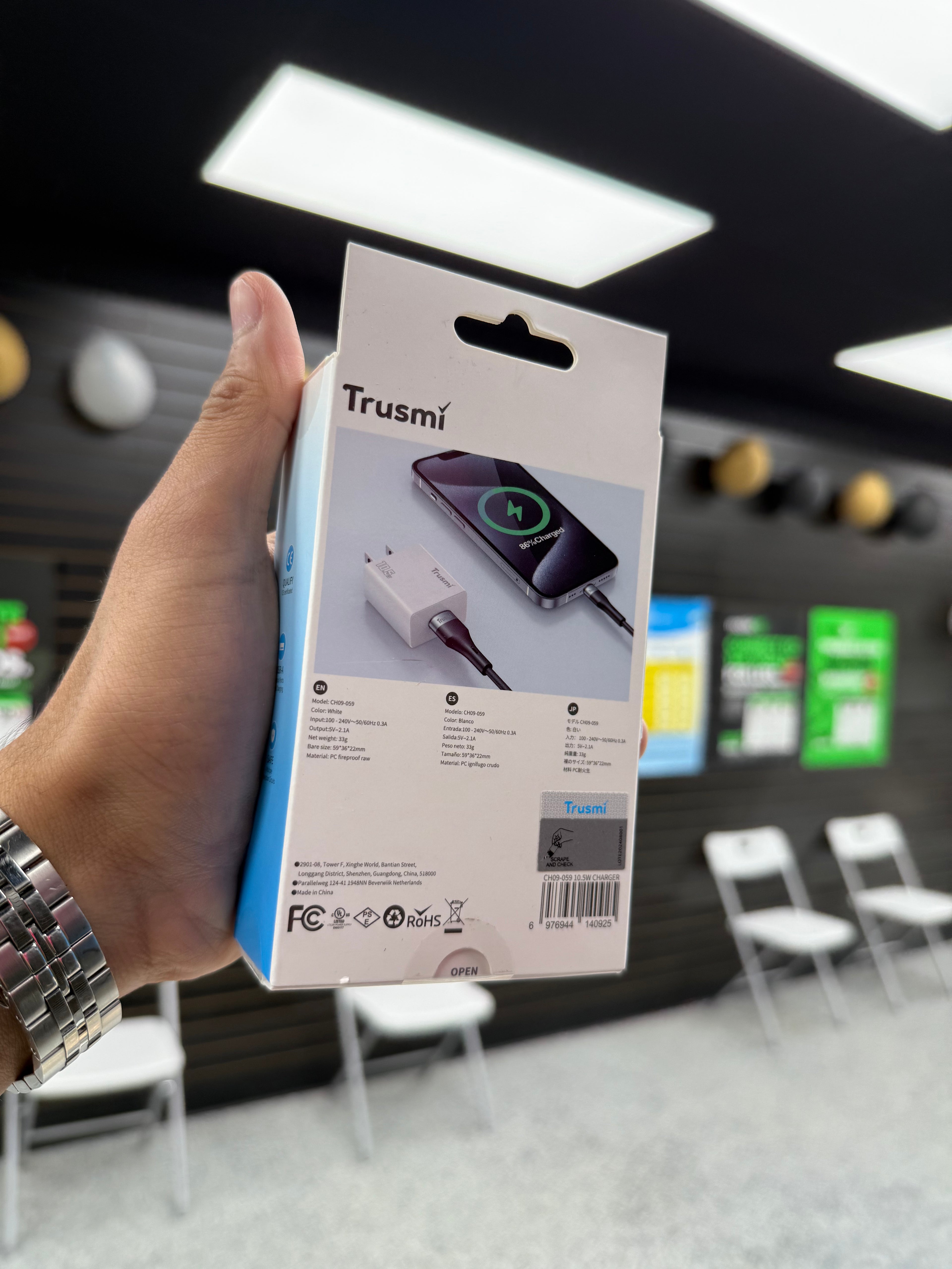 20W Fast Wall Charger – Dual Port USB & Type-C – Compact & Travel-Friendly