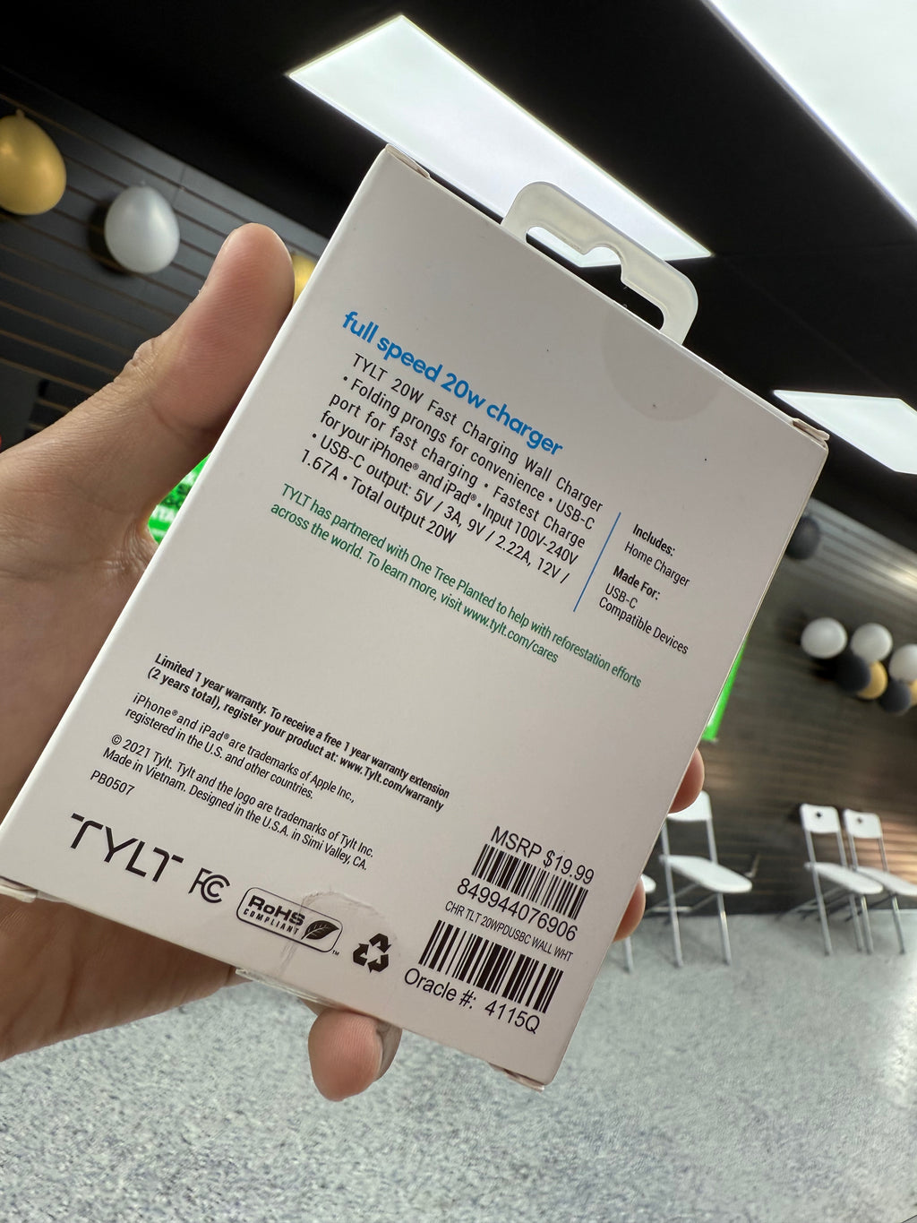 TYLT Type C Charger 20W